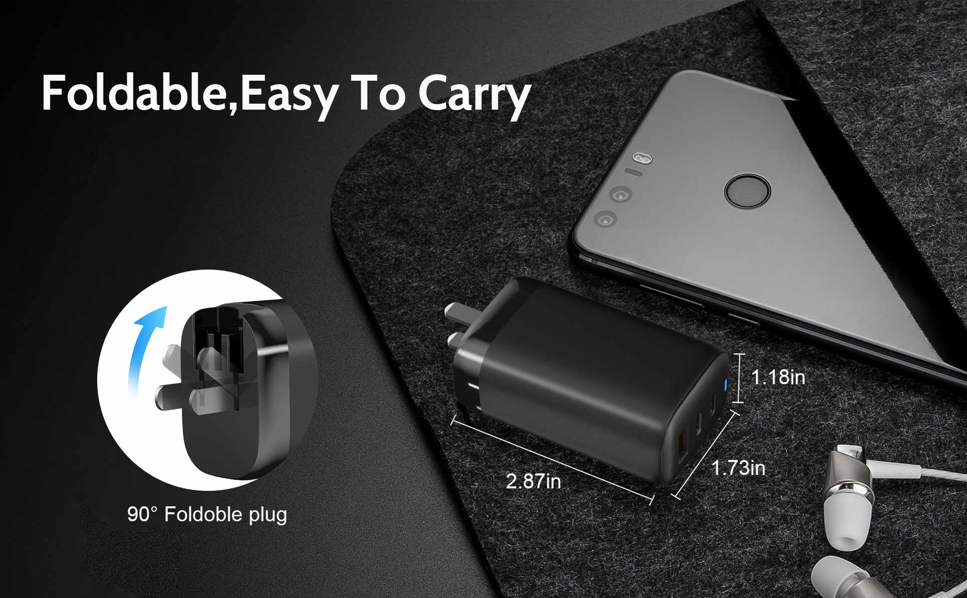 Foldable-65W-GaNcharger-easy-to-carry-Compact-Design-