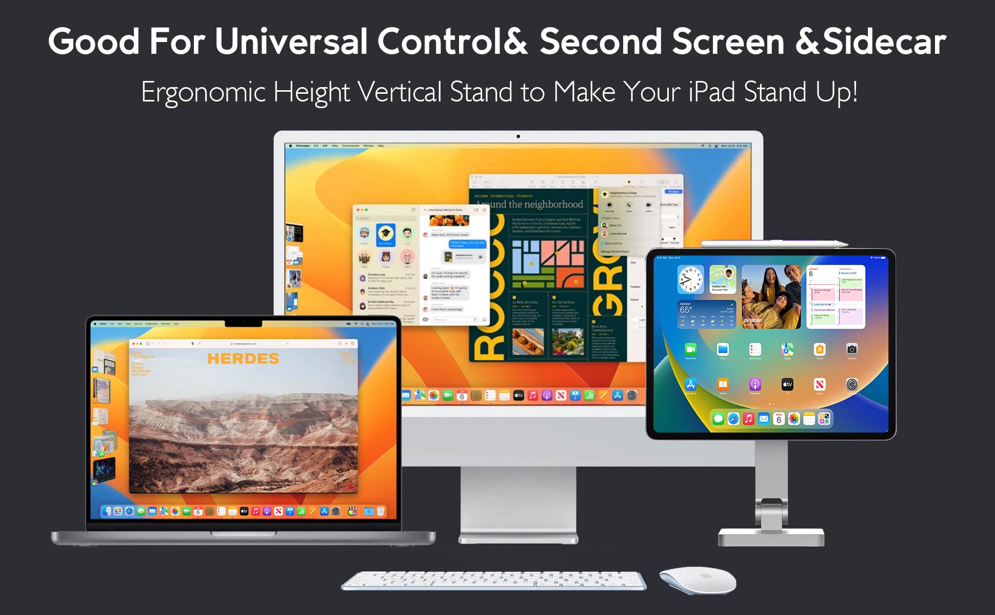 Ipadpro-dock-stand-Good-for-universalcontrol-second-screen-sidecar-expansion-screen-holders