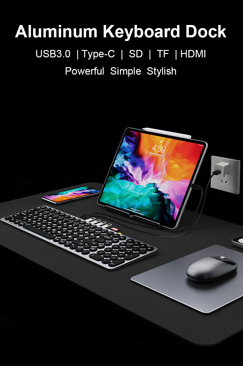 The perfect combination of keyboard and USB C docking station