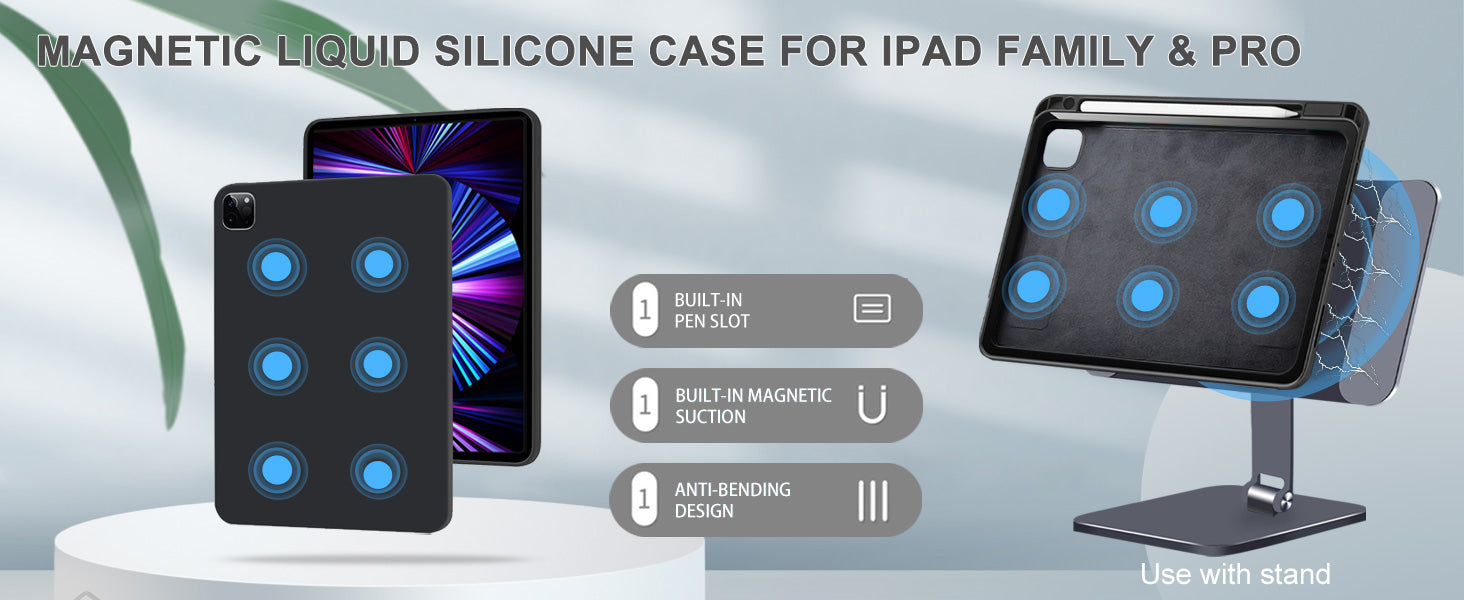 iPad -case-Magnetic-Liquid-Silicone-Case-for-ipadpro-ipadair