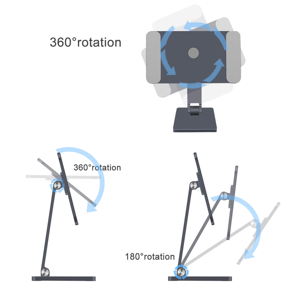 iPad-Magnetic-stand-360°Free -angle-foldable