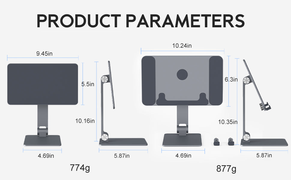 magfit-ipad-magnetic-stand-plus-Product-weight-size