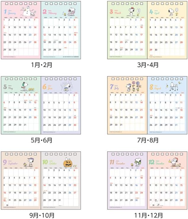 Sun-Star Stationery Snoopy 2024 Desk Calendar Snoopy S8520542