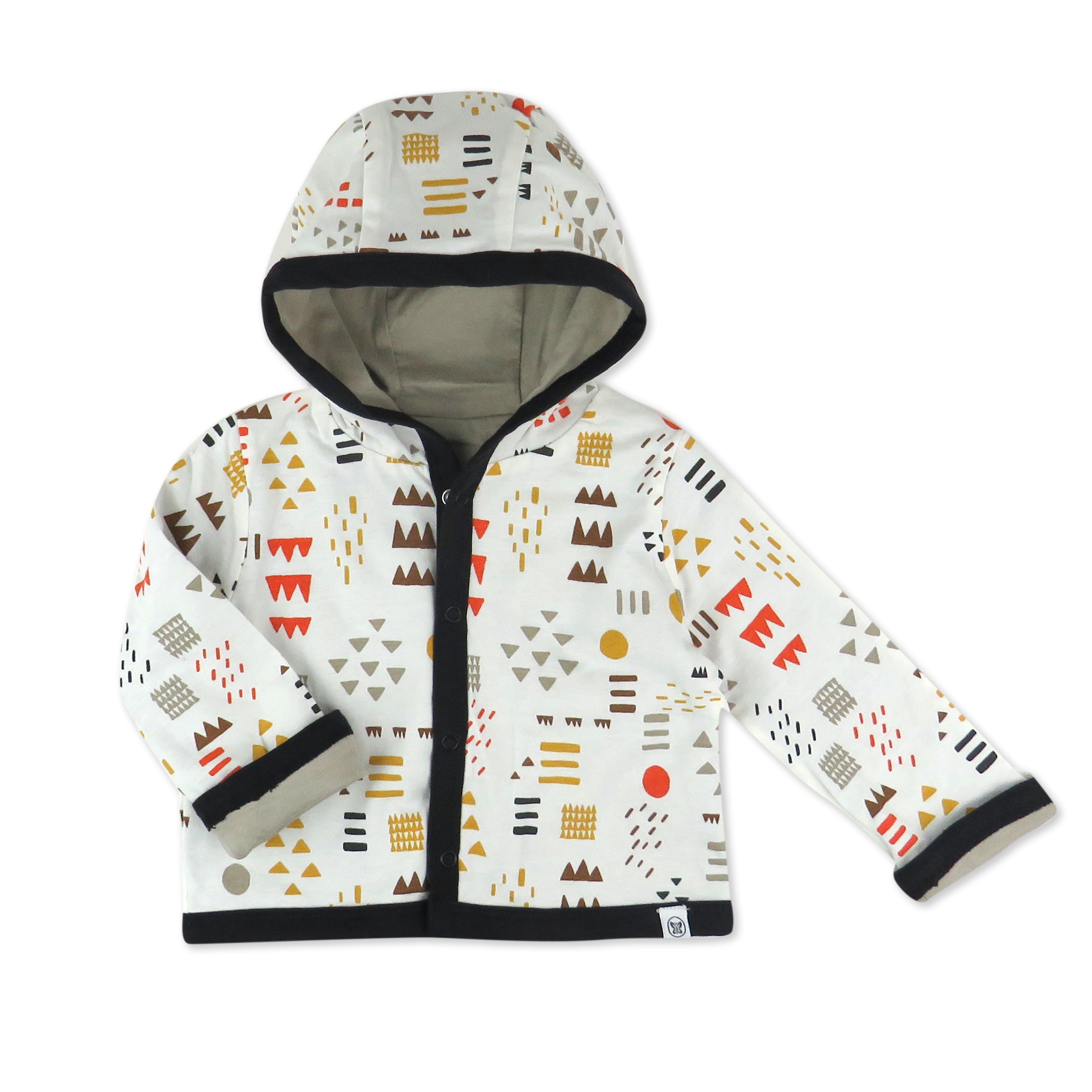 Organic Cotton Reversible Quilted Hoodie