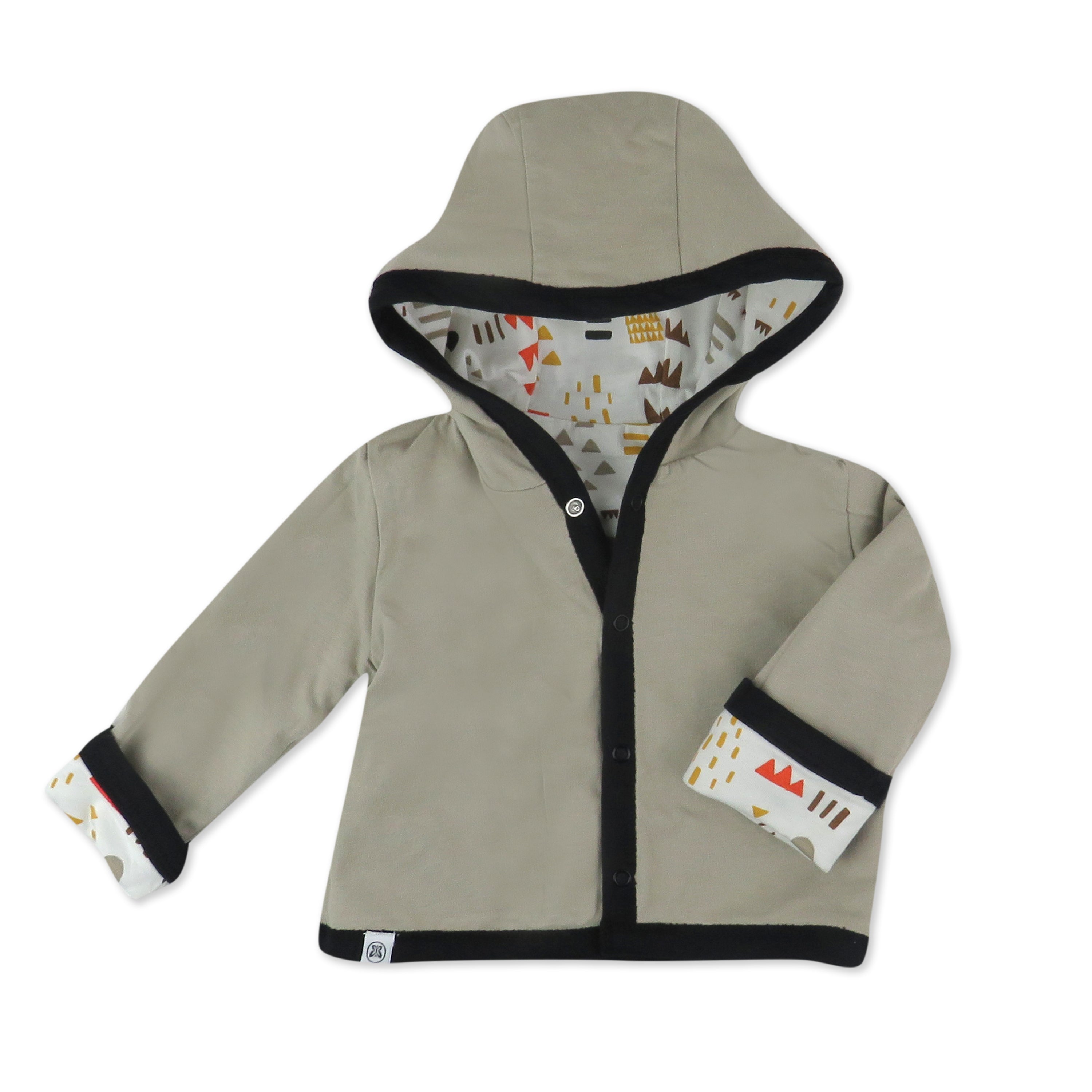 Organic Cotton Reversible Quilted Hoodie