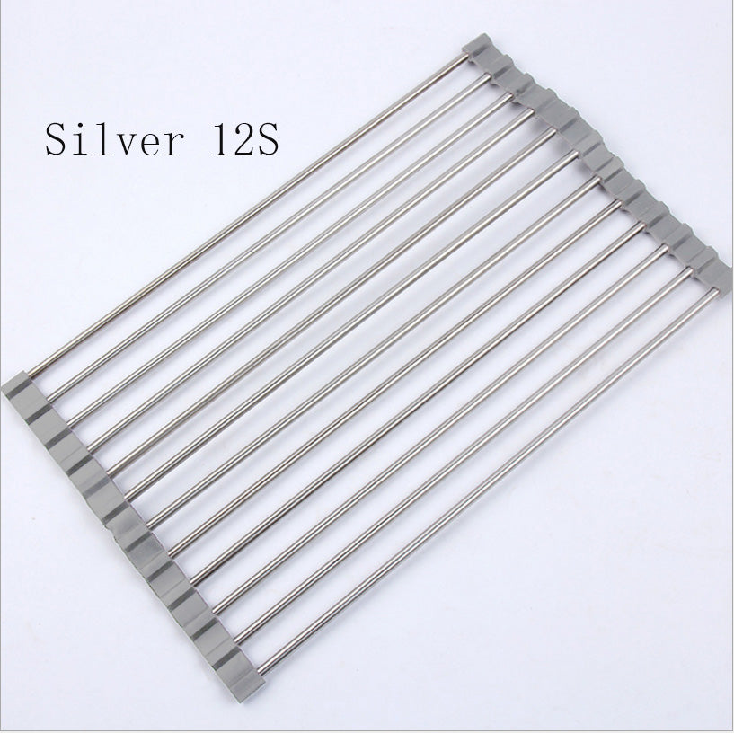 MessFree? Roll-Up Stainless Steel Sink Rack