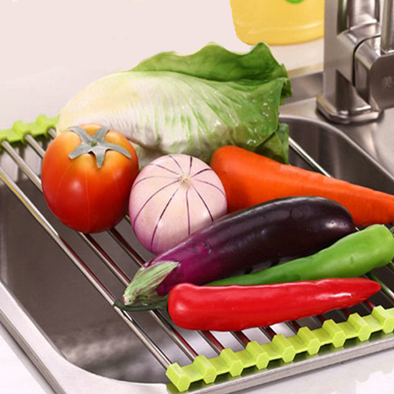 MessFree? Roll-Up Stainless Steel Sink Rack