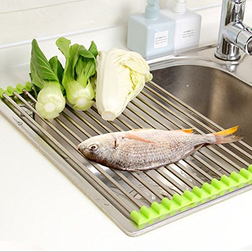 MessFree? Roll-Up Stainless Steel Sink Rack