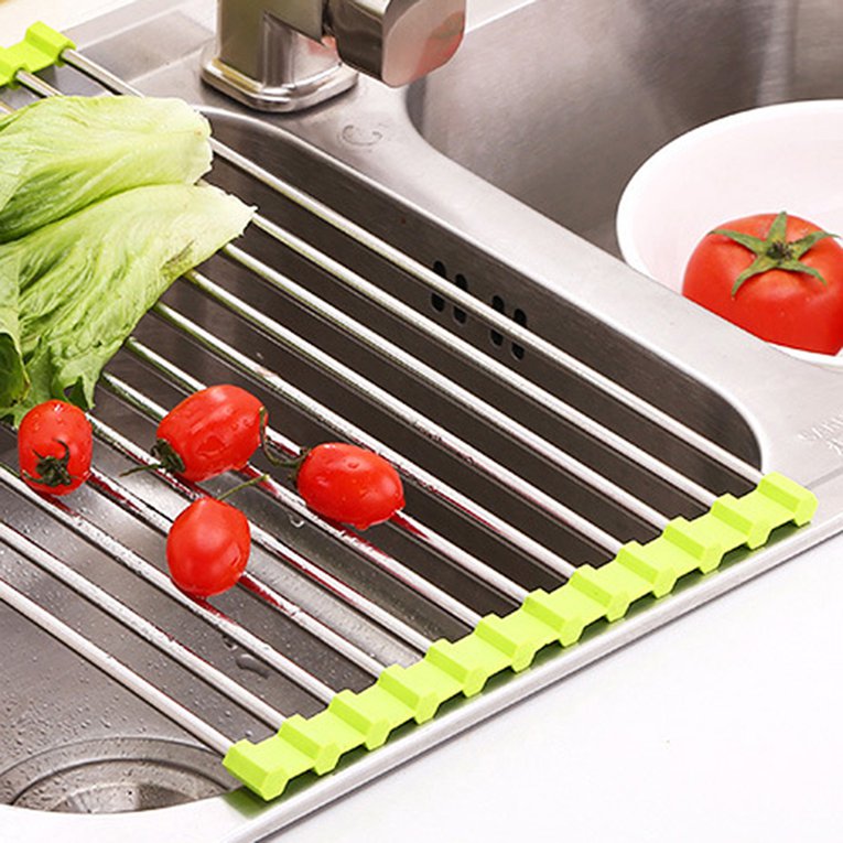 MessFree? Roll-Up Stainless Steel Sink Rack