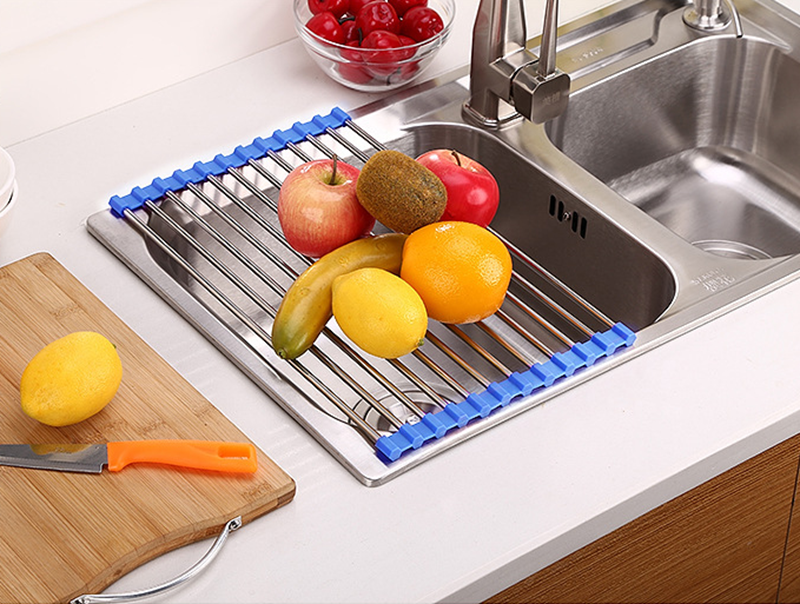 MessFree? Roll-Up Stainless Steel Sink Rack