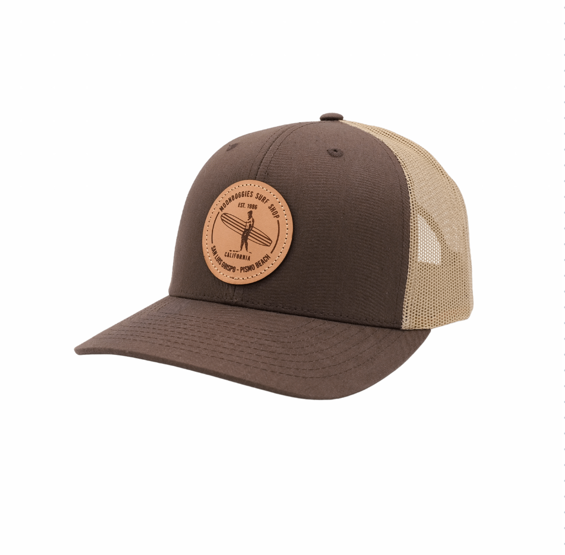  Basic Logo Leather Patch Trucker 