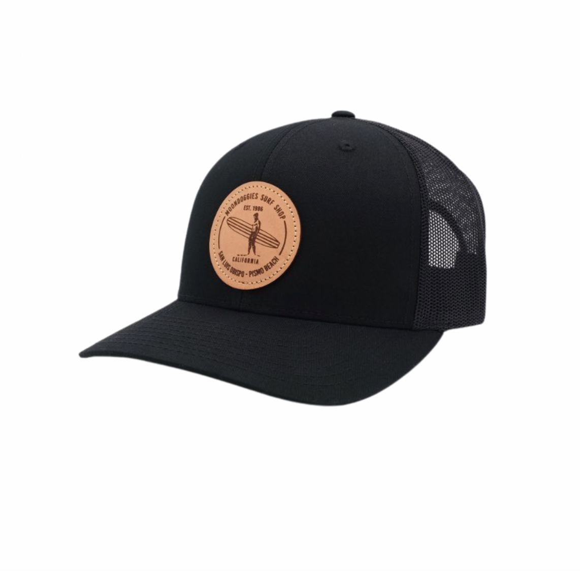  Basic Logo Leather Patch Trucker 