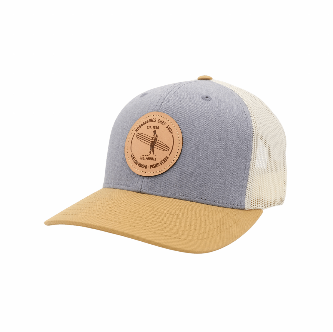  Basic Logo Leather Patch Trucker 