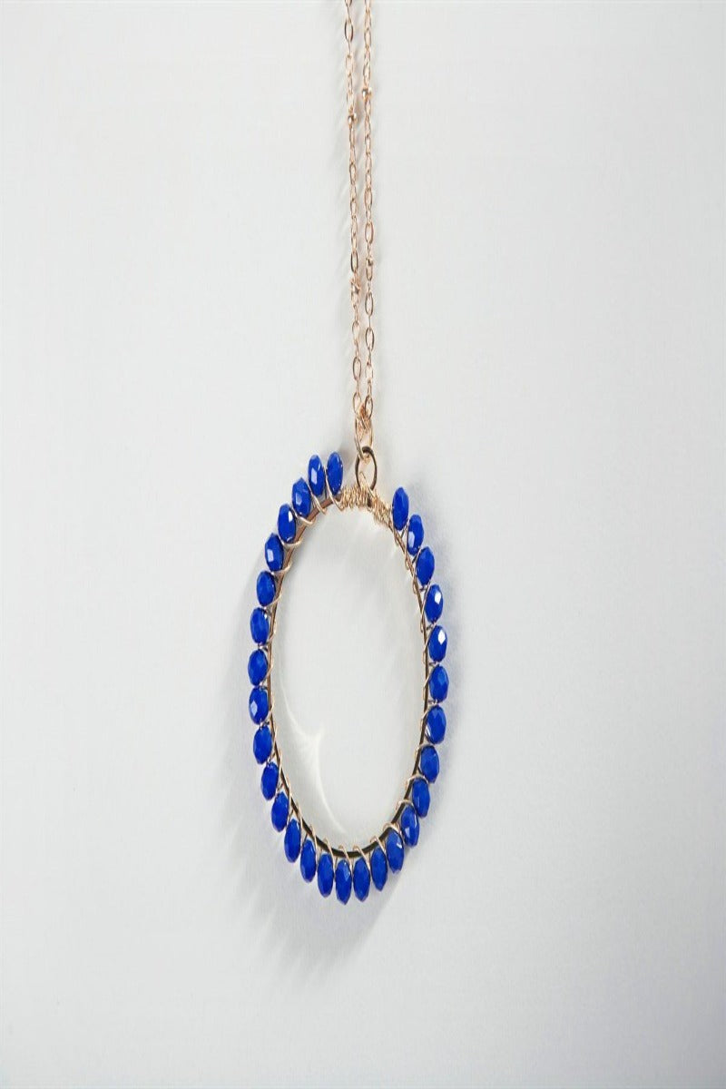 Simple Circle Beaded Necklace - final sale