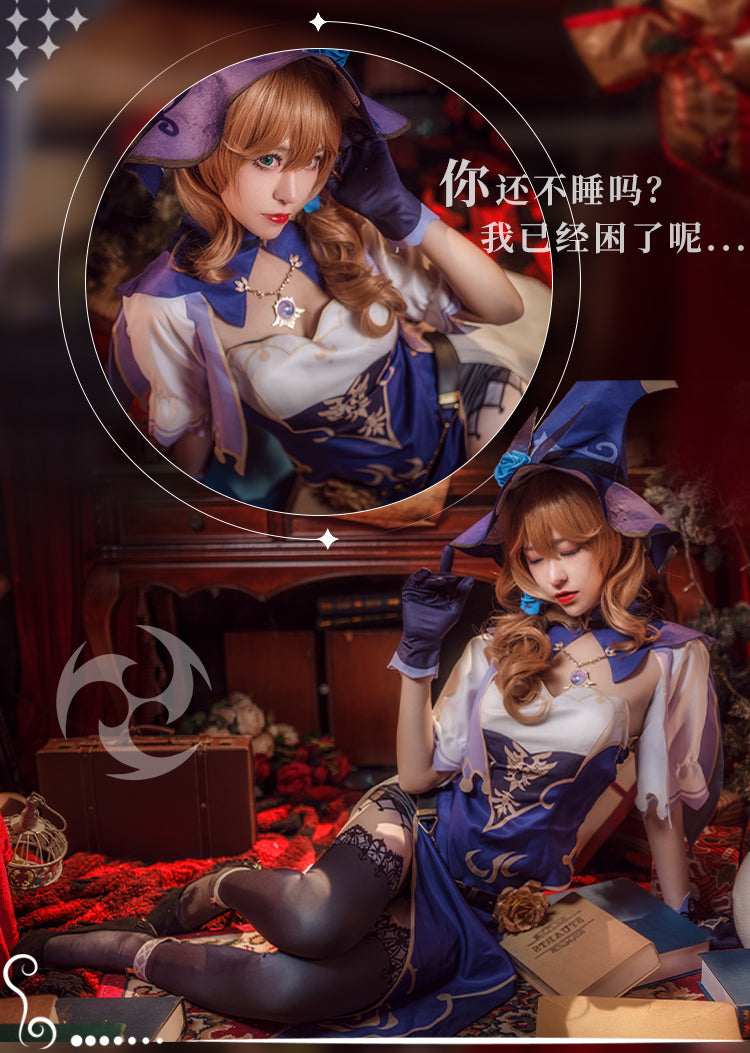 Genshin Impact Lisa Minci Cosplay Costumes