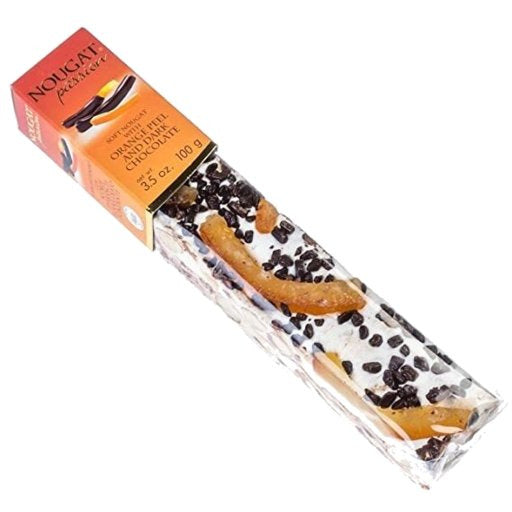 QUARANTA Torrone with Orange Peel and Dark Chocolate - 100g (3.5oz)