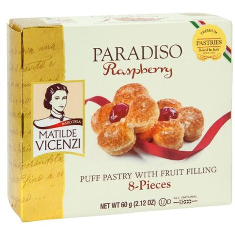 VICENZI Paradiso Raspberry Jelly Puff Pastry - 60g (2.12oz)