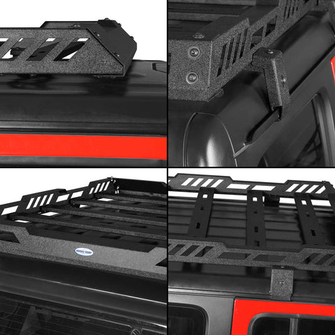 18-22 Jeep Wrangler JL 4 Door & 20-22 Gladiator JT HR Hard Top Roof Rack Cargo Basket detail 2