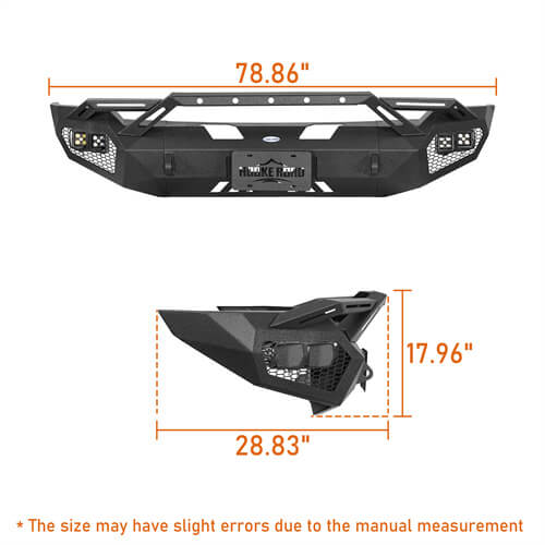 Aftermarket Front Bumper w/ Winch Plate For 2006-2008 Ram 1500 - Ultralisk4x4 -u6506-12