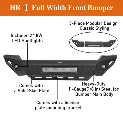 2003-2005 Dodge Ram 2500 HR Ⅰ Front Bumper w/Skid Plate Replacement explantory diagram