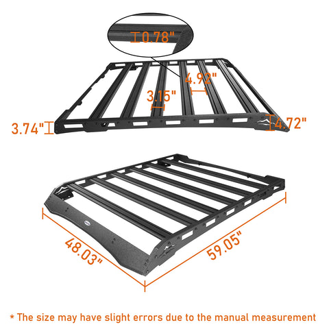 Discovery Roof Rack Luggage Cargo Carrier dimension