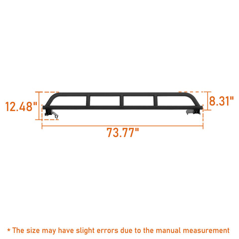 Ford Bronco 21-23 4-Door Tube Slider Rocker Guards - ultralisk4x4 DIMENSION