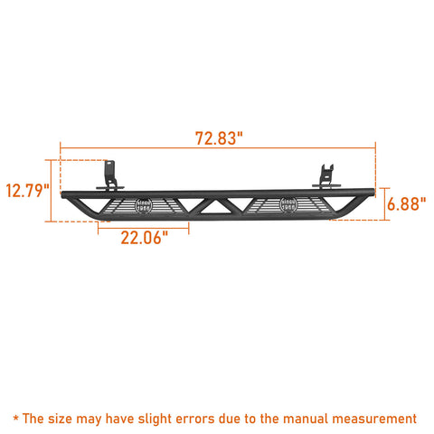 Ford Bronco Nerf Bars Side Step (21-22 Models) DIMENSION