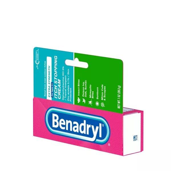 Benadryl Extra Strength Itch Stopping Cream for Itchy Skin and Rash Relief - 1 oz