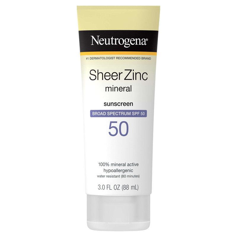 Neutrogena Sheer Zinc Dry-Touch Sunscreen Lotion SPF 50 - 3 fl oz