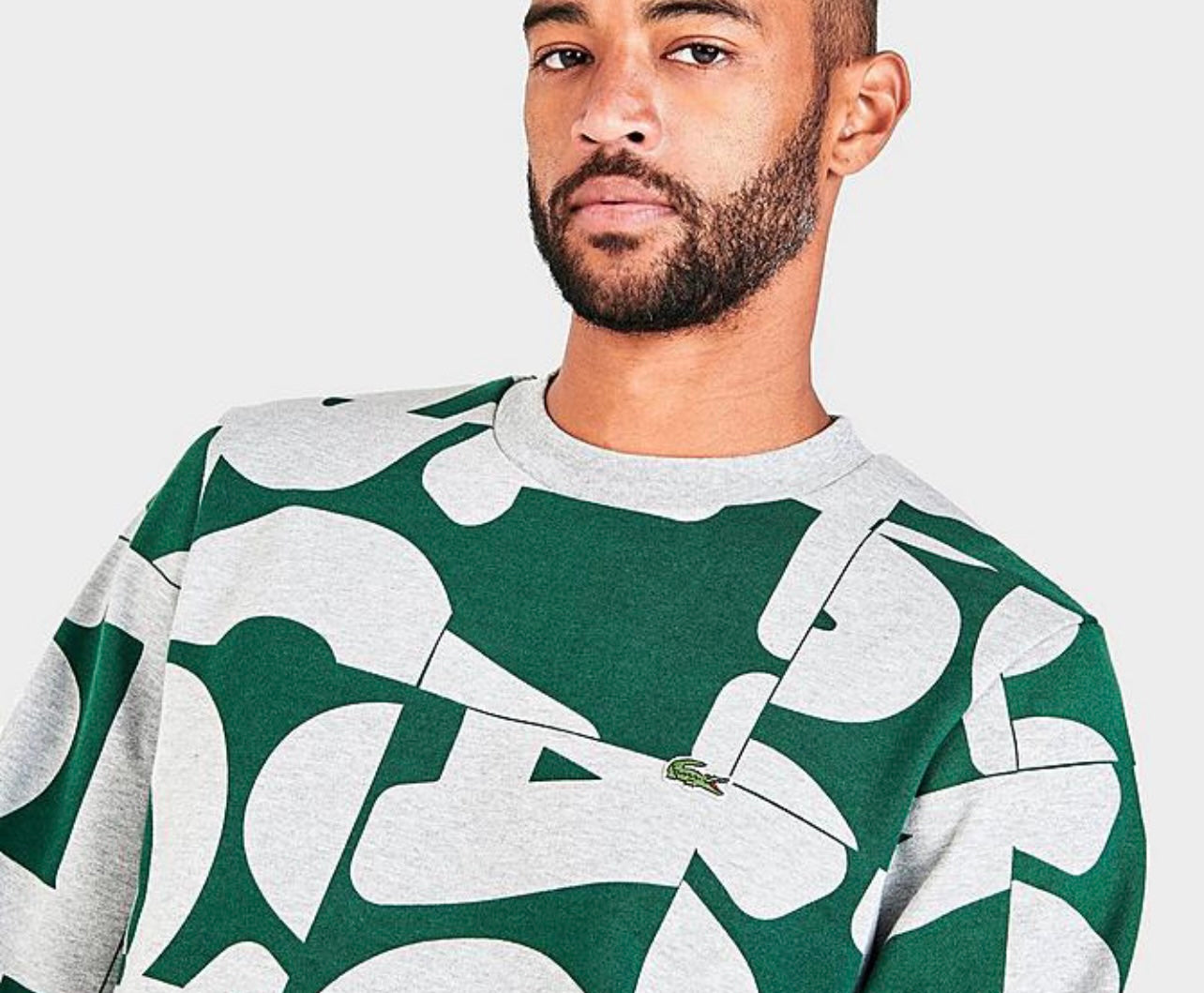 Lacoste Heritage Graphic Print (Grey/Green)