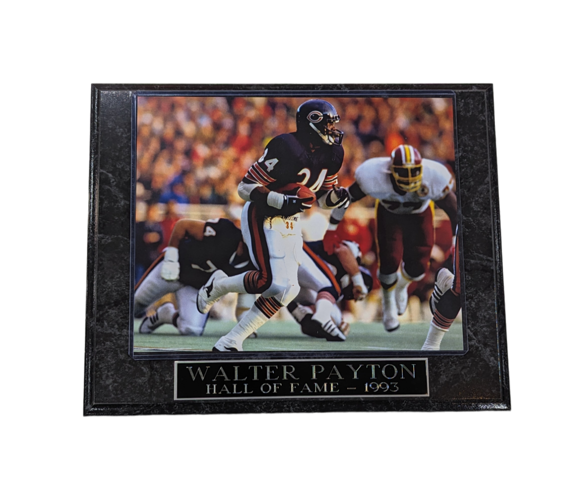 Walter Payton Hall of Fame 1993 Chicago Bears Plaque