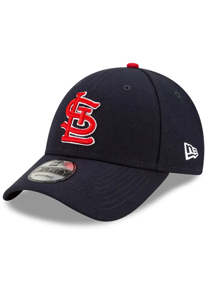 St. Louis Cardinals New Era Navy Game The League 9FORTY Adjustable Hat - Navy