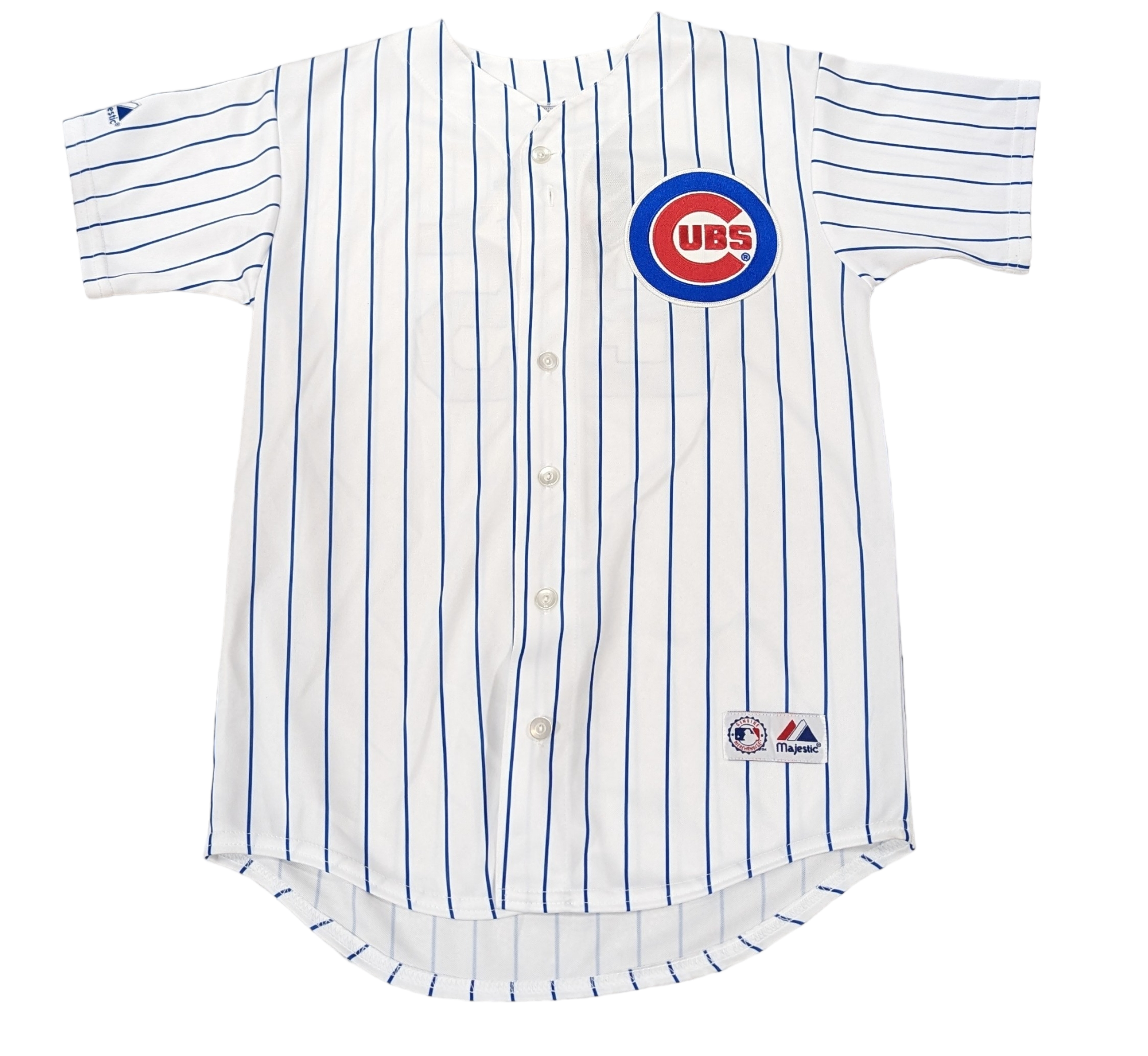 Youth Chicago Cubs Felix Pie Replica White Home Jersey With Flat Blue Lettering