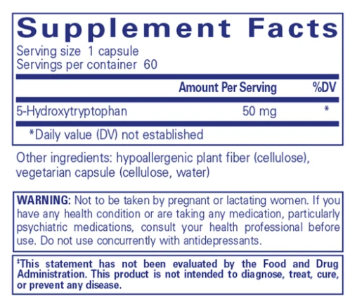 5-HTP 50 mg (5-Hydroxytryptophan)