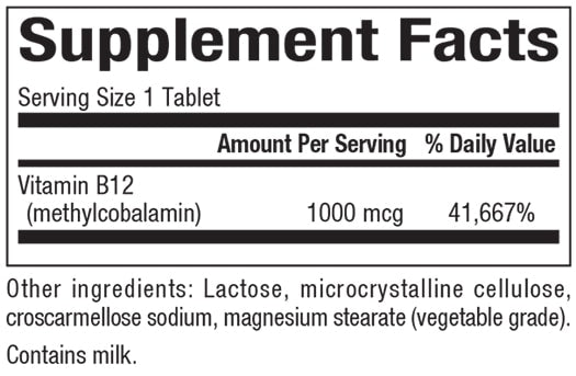 Vitamin B12 Methylcobalamin 1000 mcg