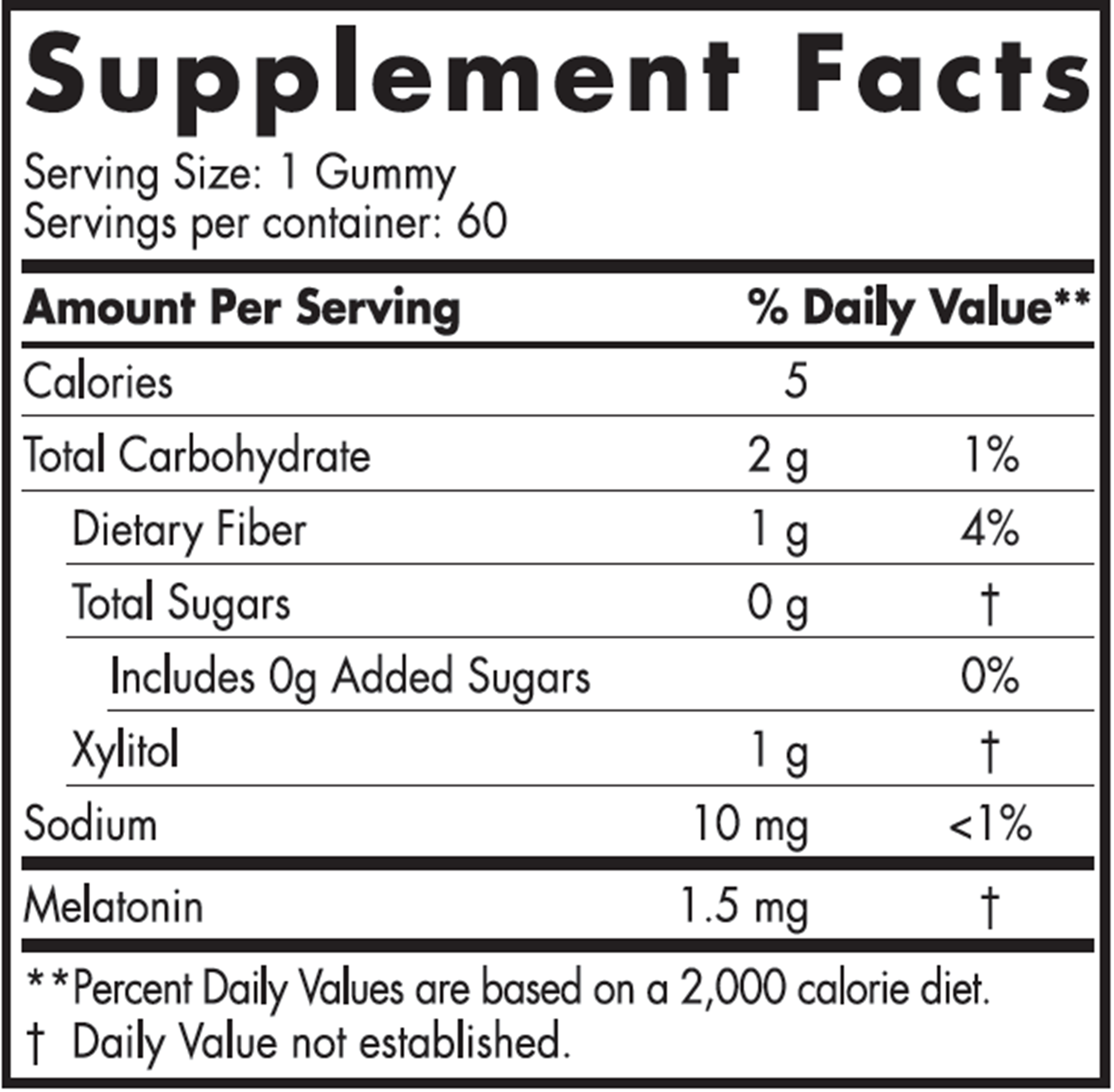 Zero Sugar Melatonin Gummies