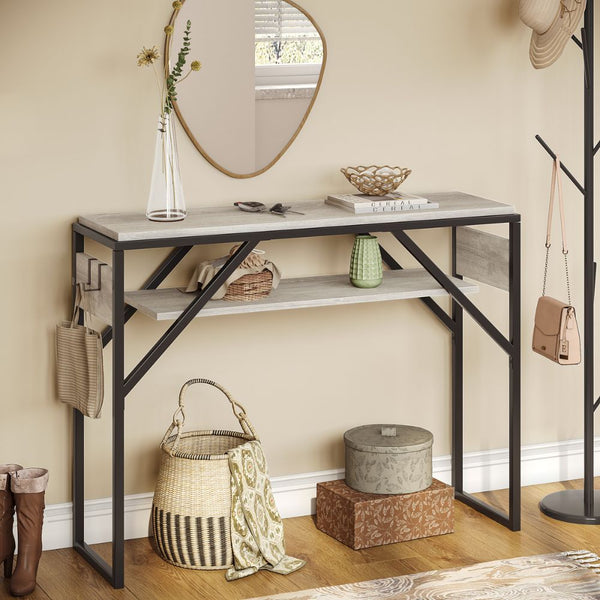 bestier console table narrow sidetable for livong room entryway