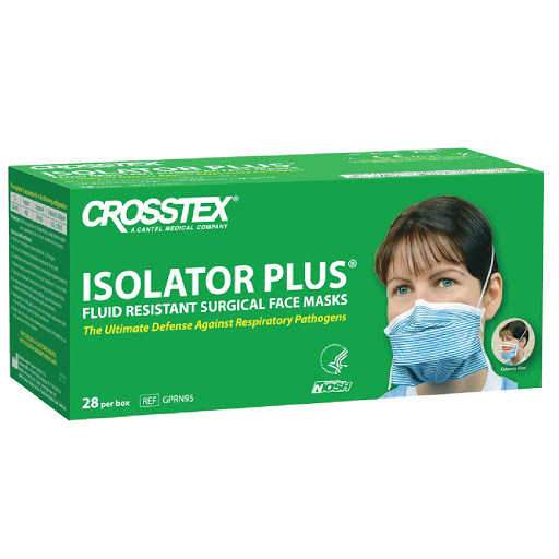 Crosstex N95 Isolator Plus Surgical Respirator - 28/box