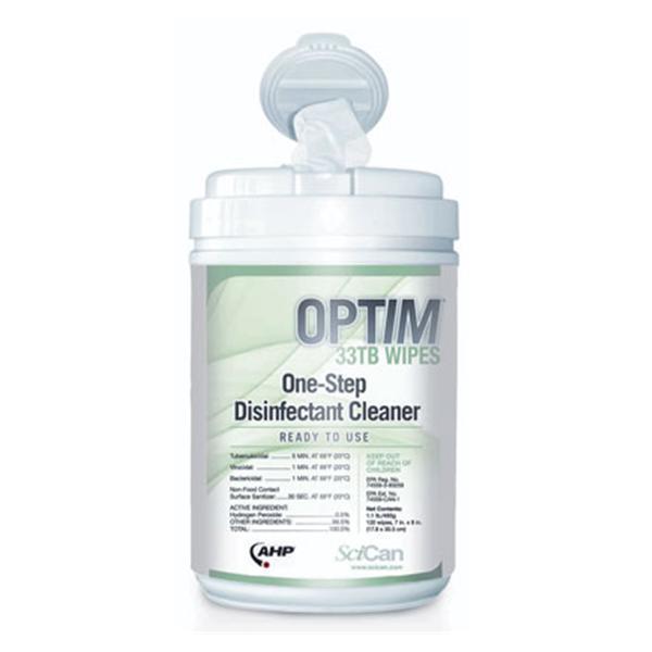 OPTIM 33TB One-Step Disinfectant Wipes  - 160 Count Canister (Made in Canada)