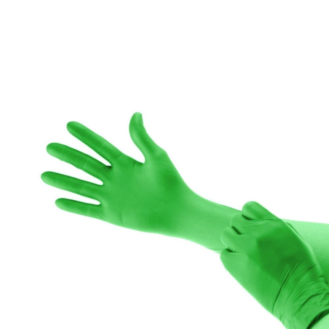 Powder Free Chloroprene Examination Gloves - Green (200/box)