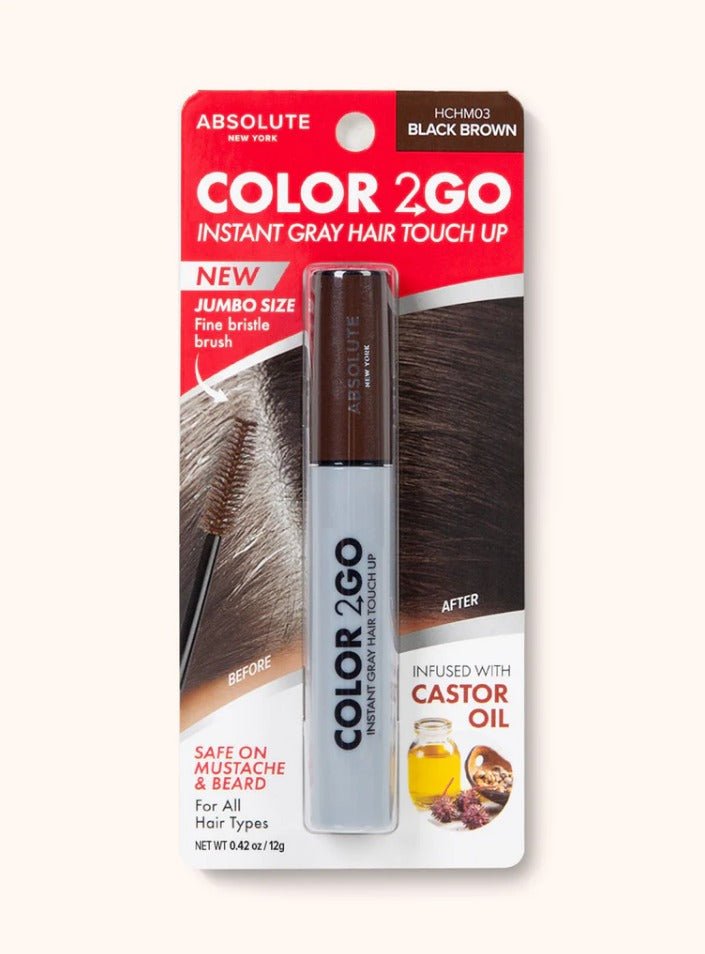 Color 2 Go Instant Gray Hair Touch Up Mascara - JUMBO Size