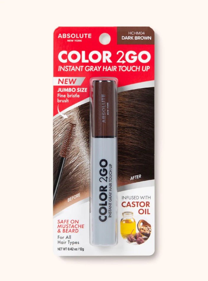 Color 2 Go Instant Gray Hair Touch Up Mascara - JUMBO Size