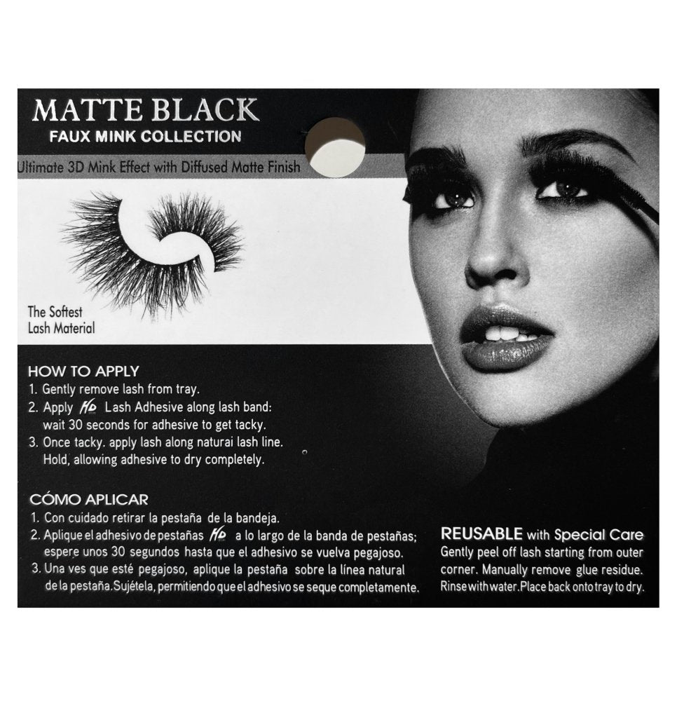 #05 HD Matte Black 3D Faux Mink Lashes