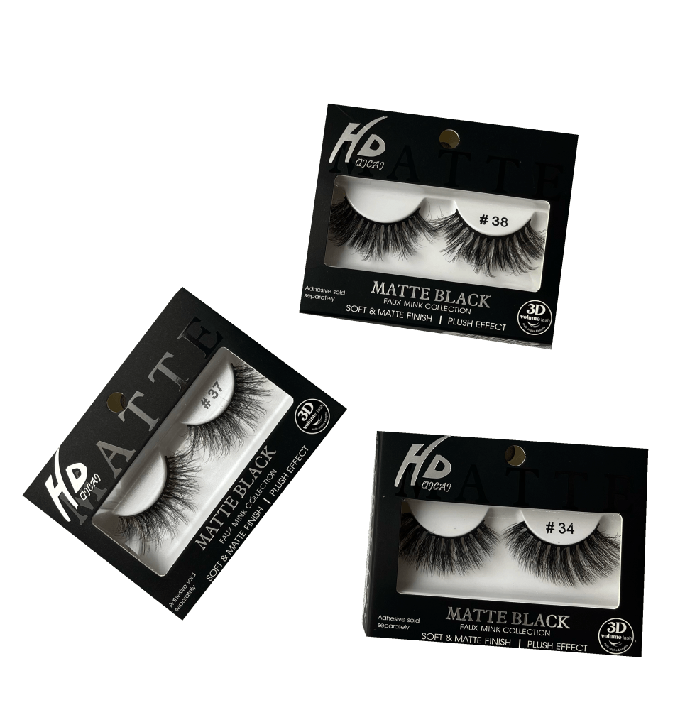 #05 HD Matte Black 3D Faux Mink Lashes