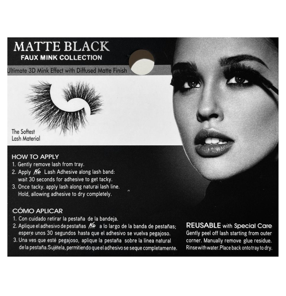 #36 HD Matte Black 3D Faux Mink Lashes