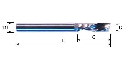 LMT Belin - 12127 1/2 inch Cut Diameter Downcut Router Bit