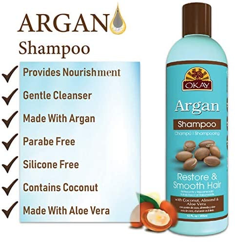 OKAY RESTORATIVE ARGAN SHAMPOO 12OZ.