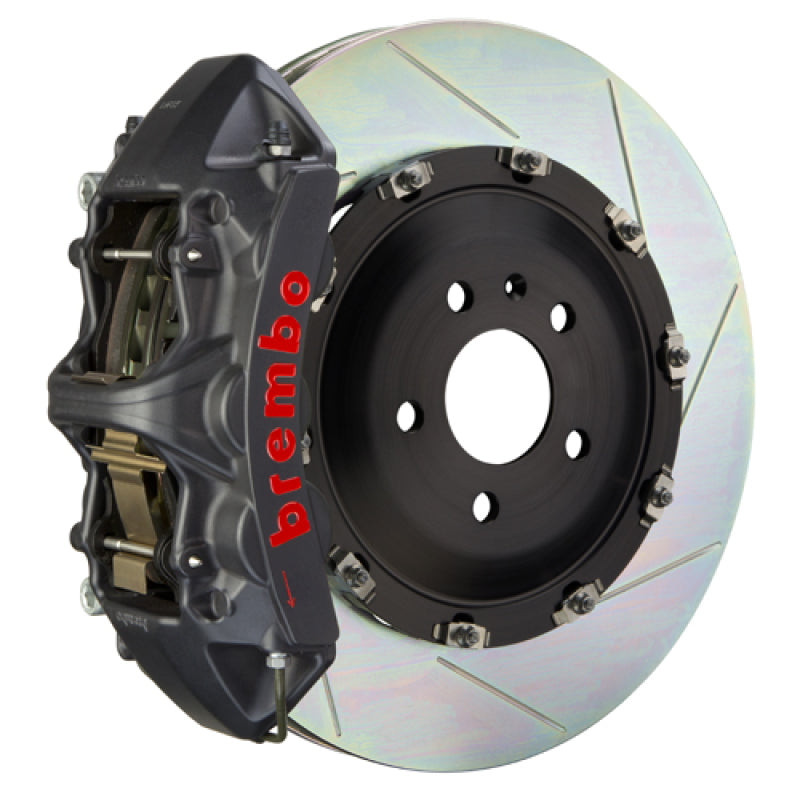 Brembo 20+ Corvette C8/C8 Z51 Front GTS BBK 6 Piston Cast 380x34 2pc Rotor Slotted Type1-Black HA