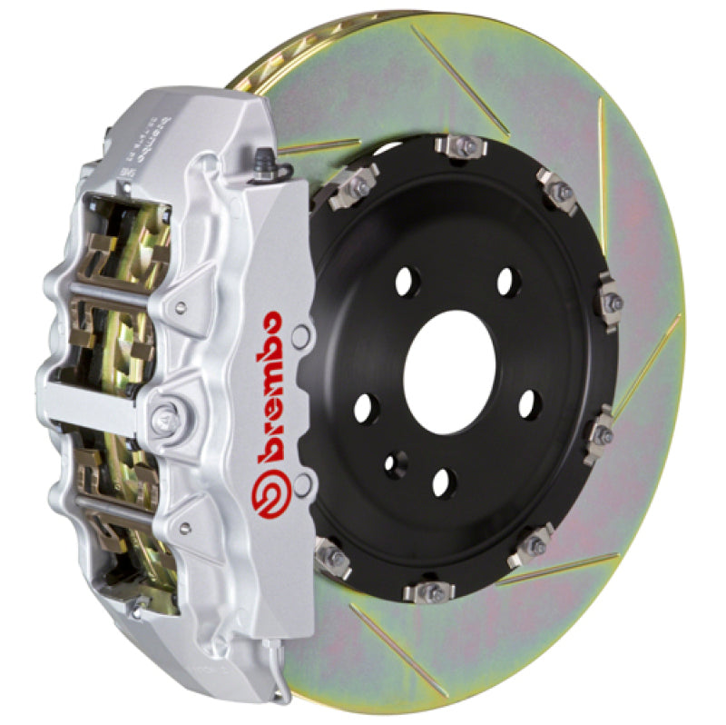 Brembo 12-18 A6 2.0T/12-18 A7 2.0T Front GT BBK 6 Piston Cast 380x34 2pc Rotor Slotted Type1-Silver