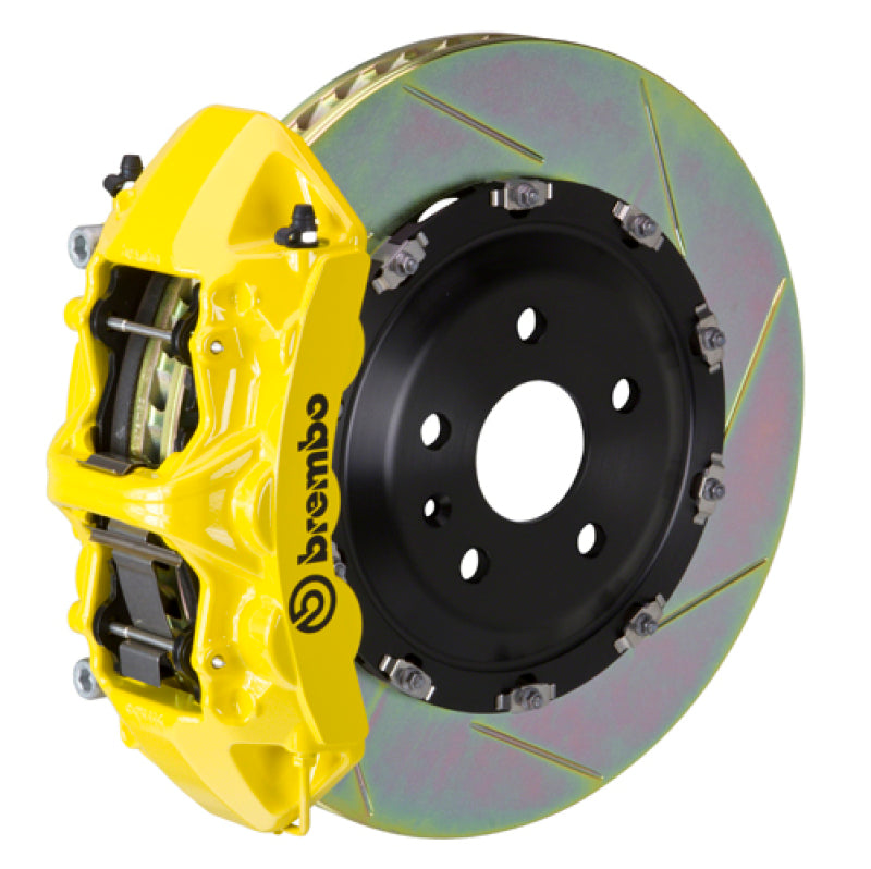 Brembo 16 C450 AMG/17-21 C43 AMG Front GT BBK 6 Piston Cast 380x34 2pc Rotor Slotted Type1-Yellow